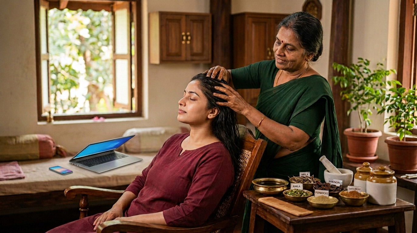 Ayurveda Treatment for Hair Loss with Natural Solutions